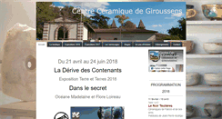 Desktop Screenshot of centre-ceramique-giroussens.com